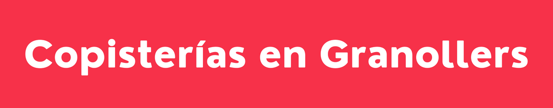 Copisterías en Granollers - DelVallesing